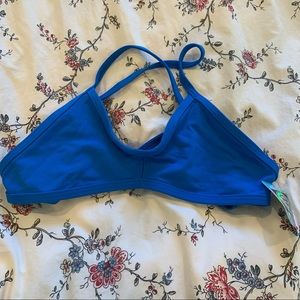 Jolyn Vent Tie-Back Bikini Top in Water Blue (Size XS) BNWT *DISCONTINUED COLOR*